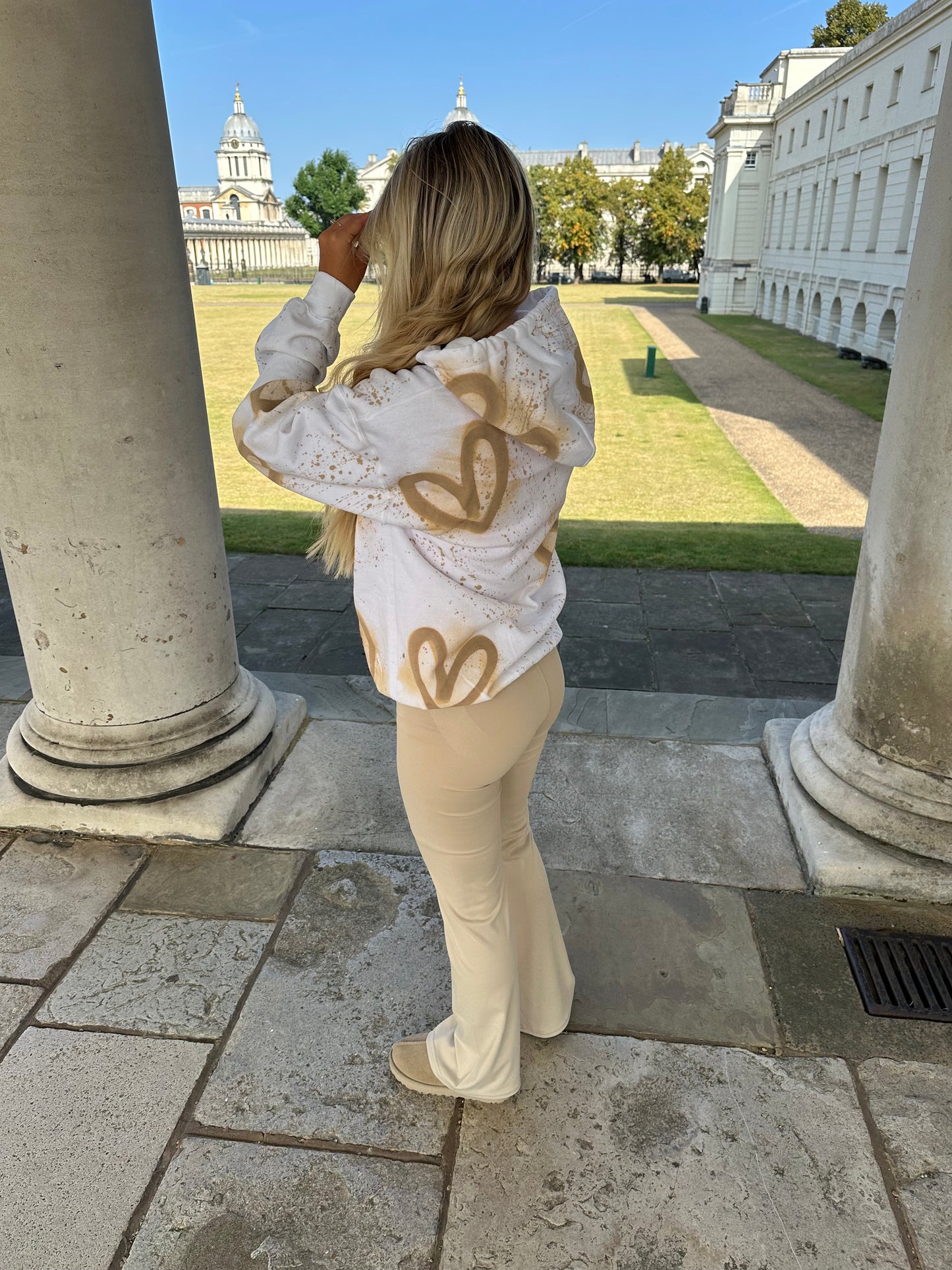 Beige flare legging set🥥🤎