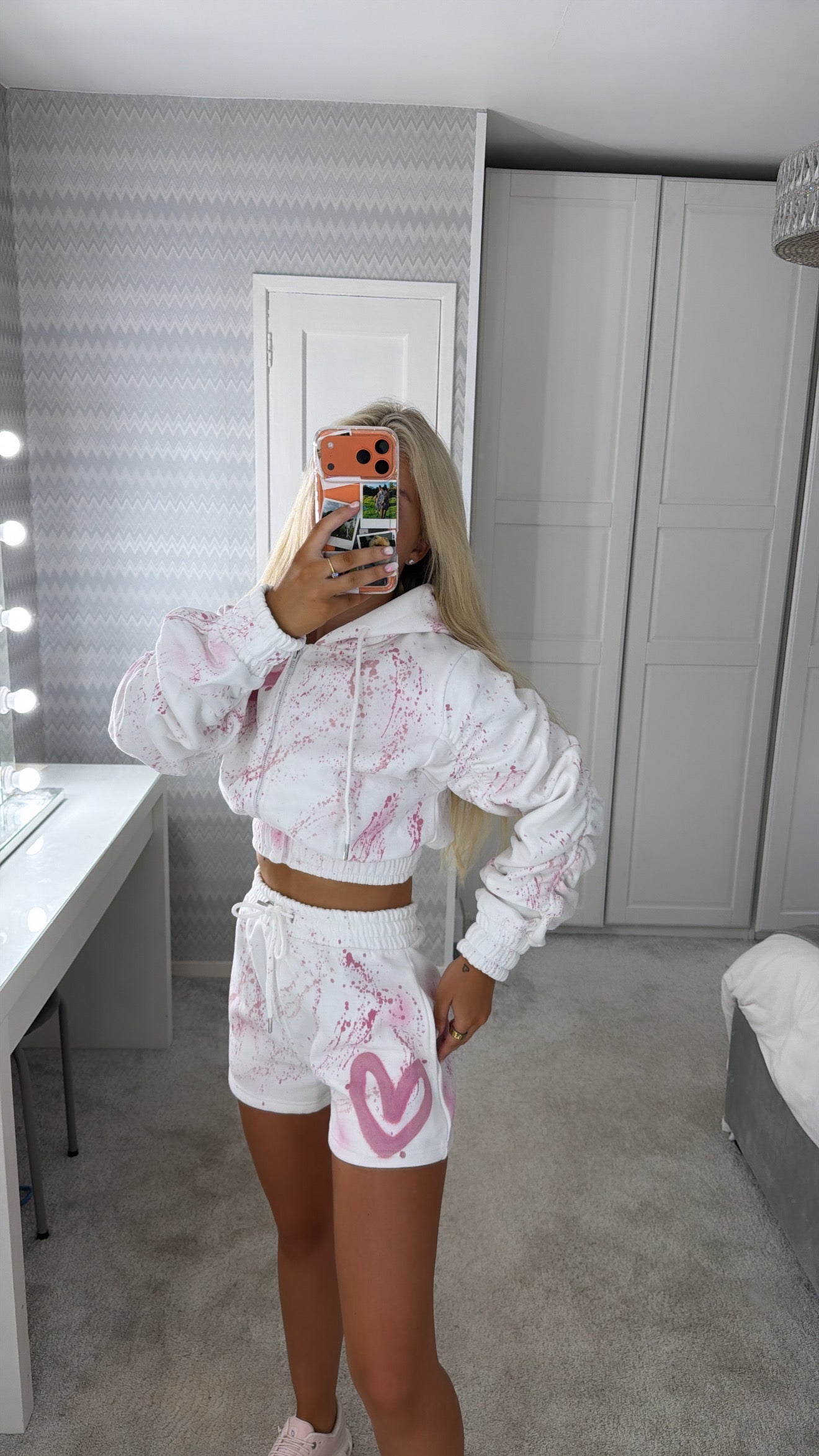 Pink heart short set๐โ๐ผ๐ธ๐ผ