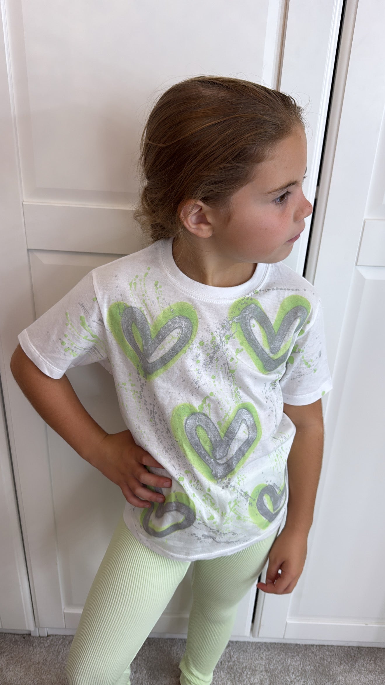 Kids lime legging set💫