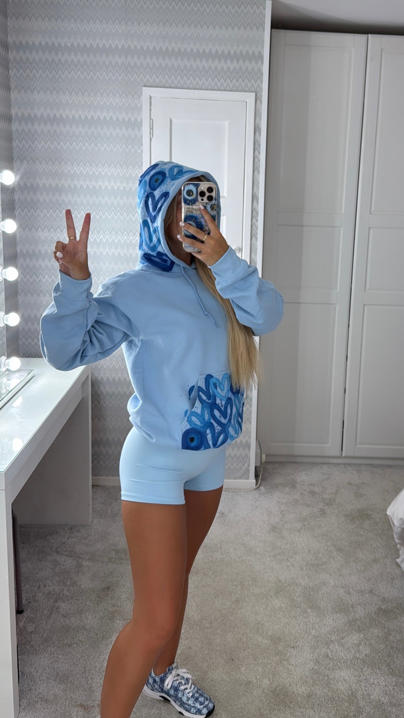 Blue evil eye hoodie💙🧿🩵