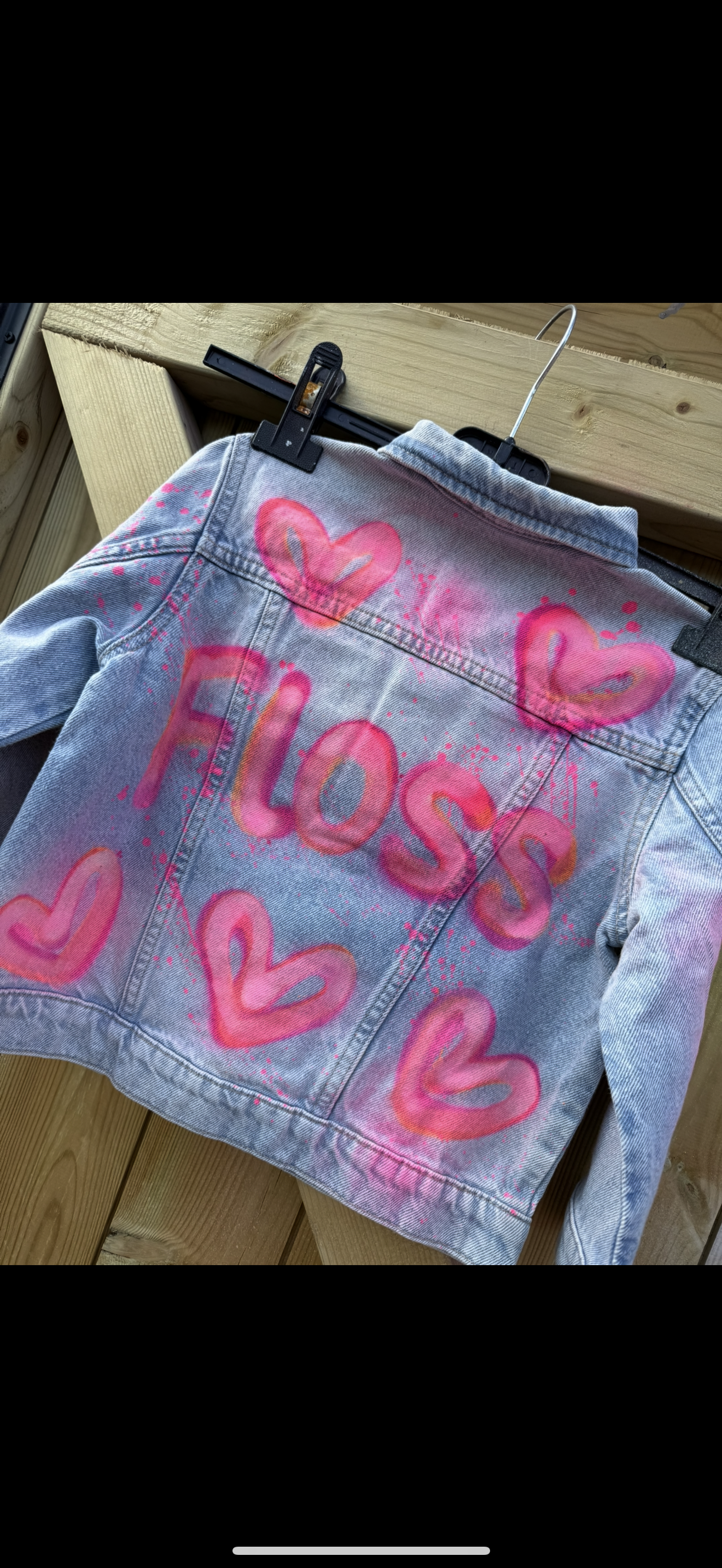 Personalised neon jacket🪩💕