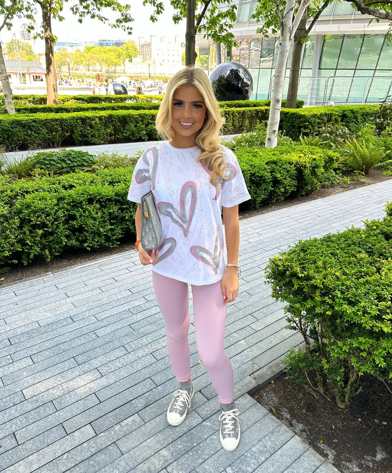 Kids pink&silver T-shirt🪩🩷