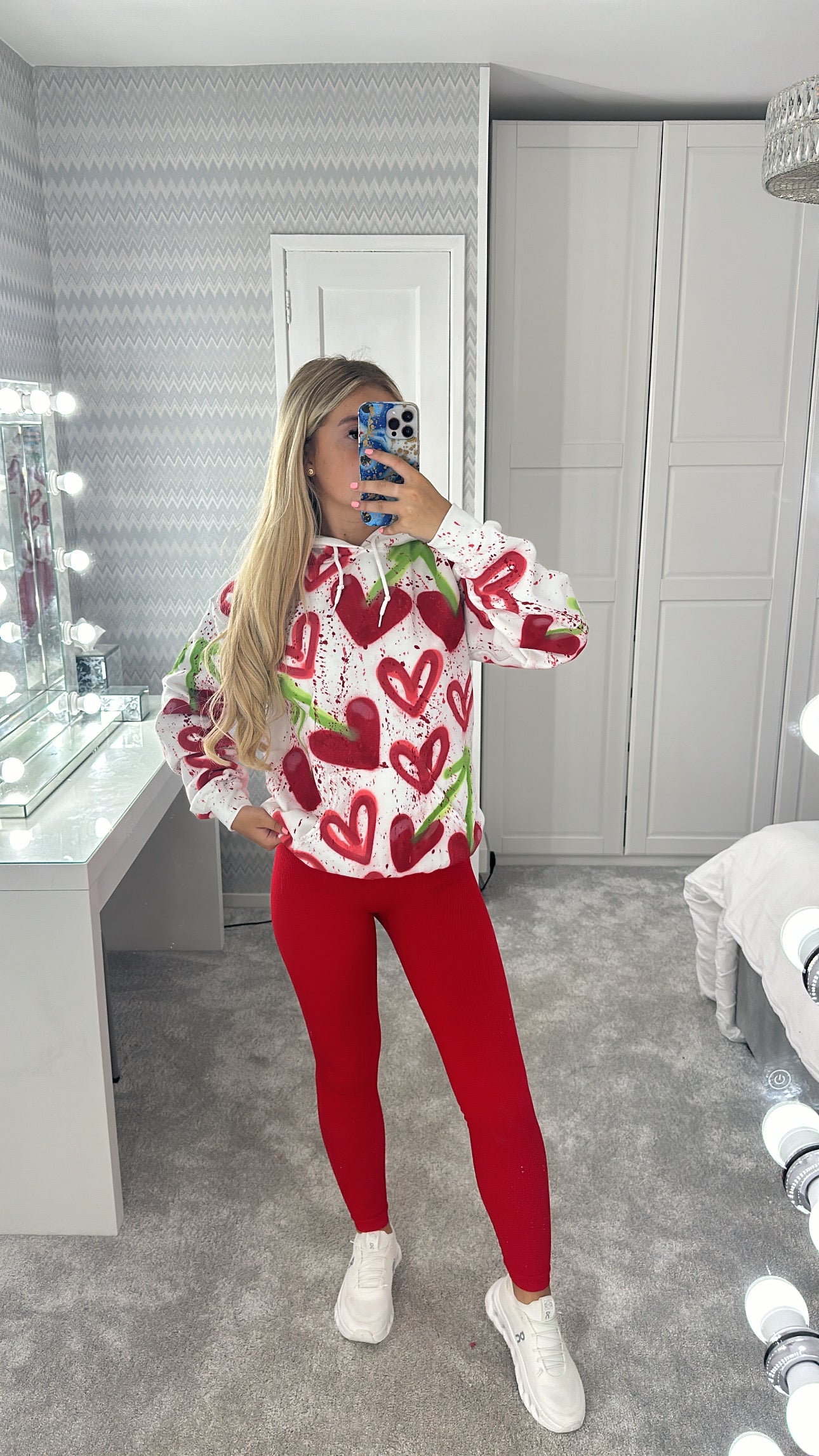 Cherry heart hoodie🍒💋