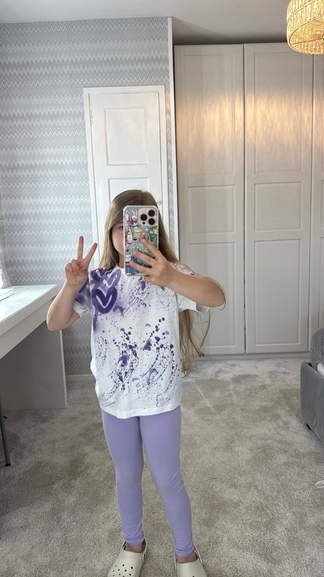 Kids purple legging set💜🦄