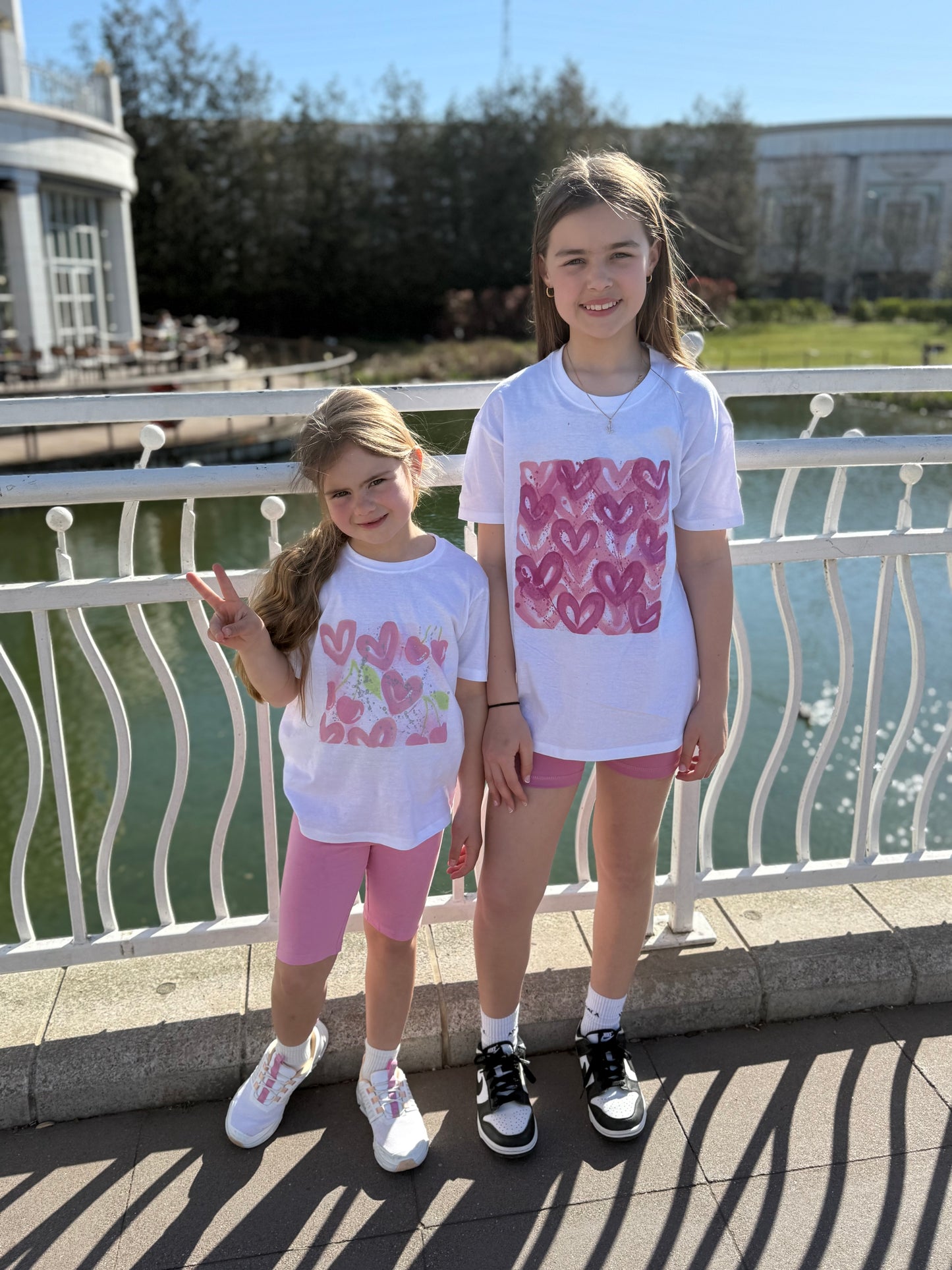 Kids pink cherry cycling set🩷🦄☁️