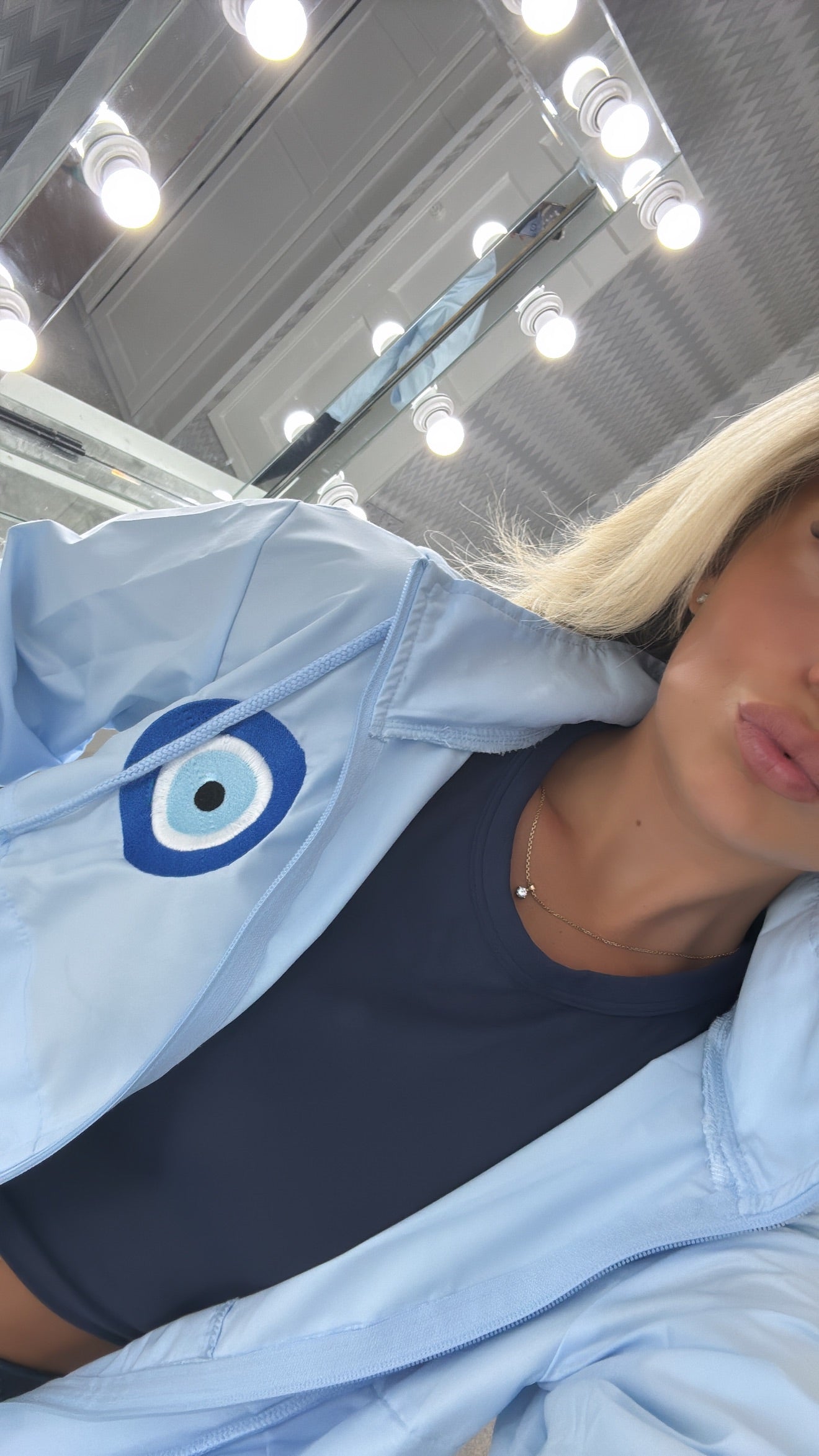 Embroidered evil eye windbreaker π§Ώπ