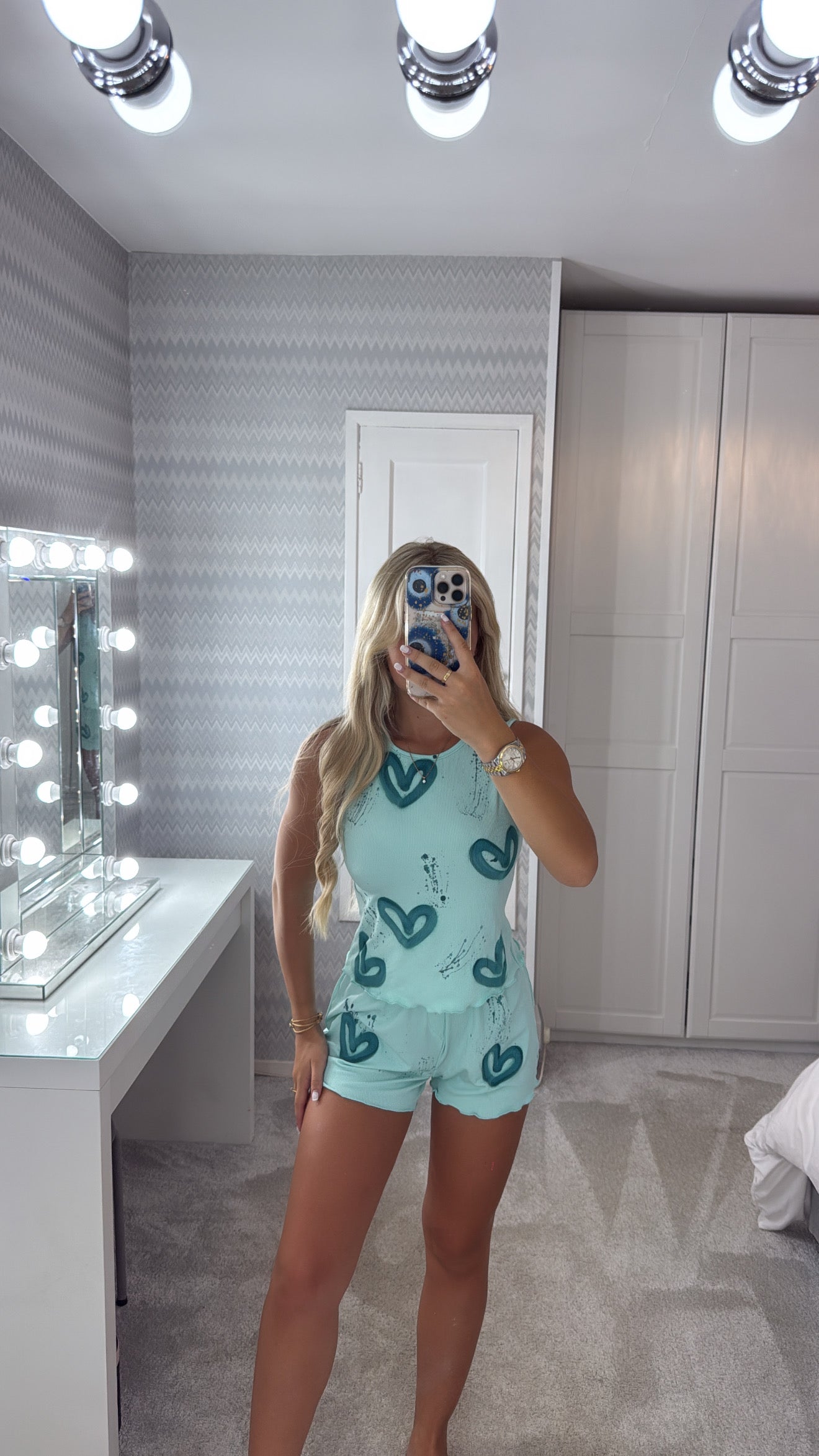 Ribbed mint pyjamaš«