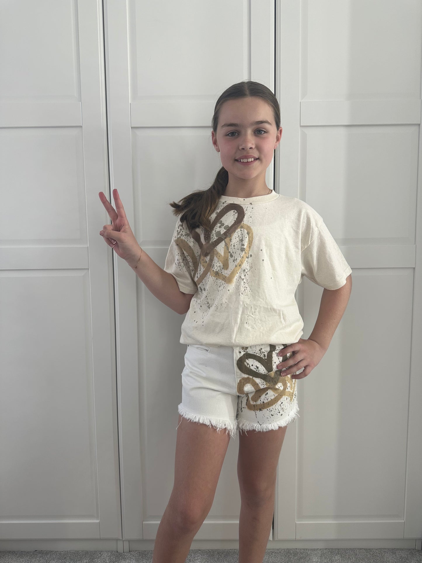 Kids Beige tshirt🐻🤎