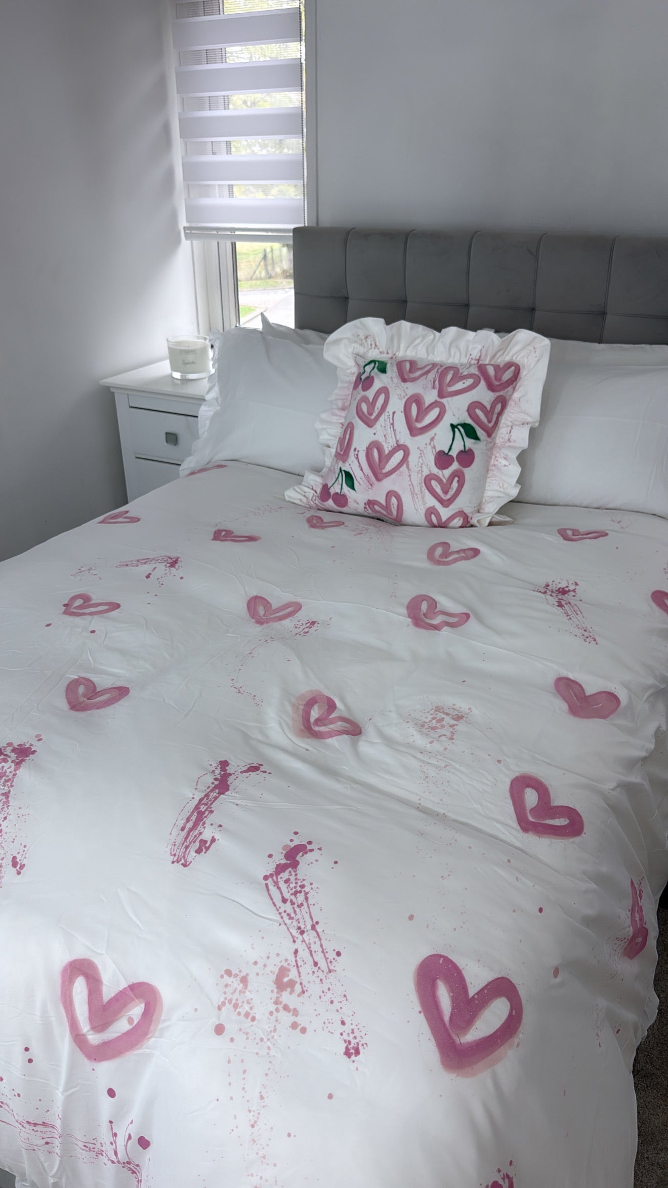 Pink cherry pillow case💞🌸