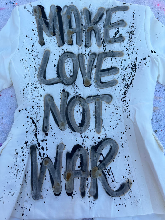 ‘Make love not war’ blazer⚡️