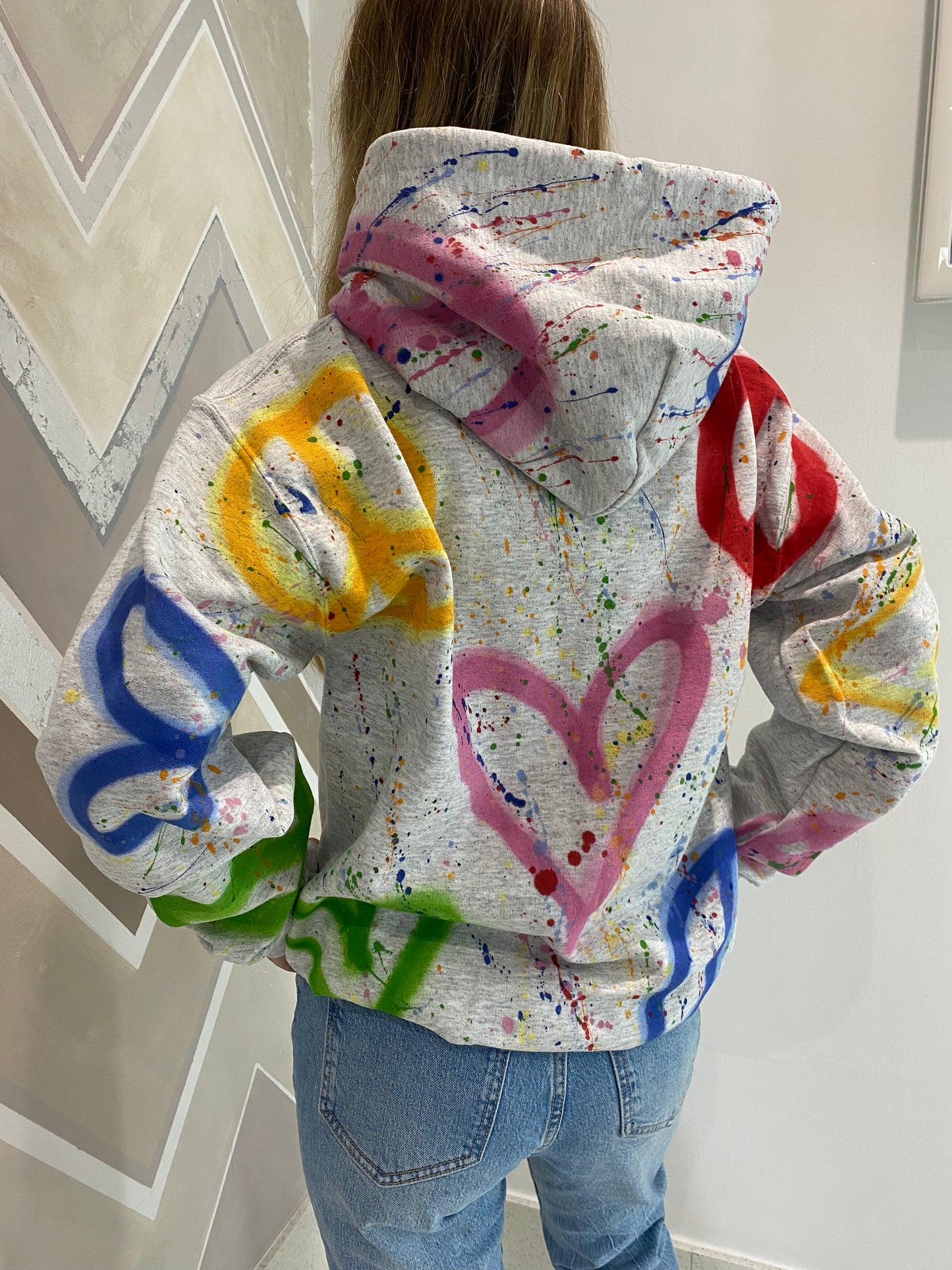 Multicoloured hoodie☮️💗