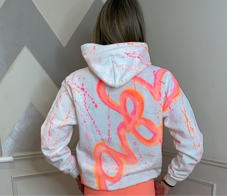 Neon love hoodie💗💗