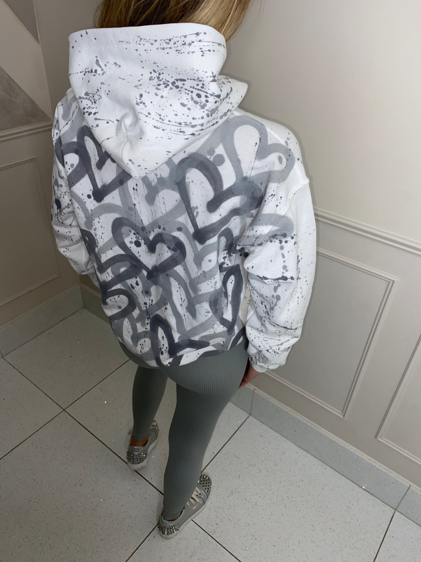 Grey heart legging set๐ค๐๐ผ