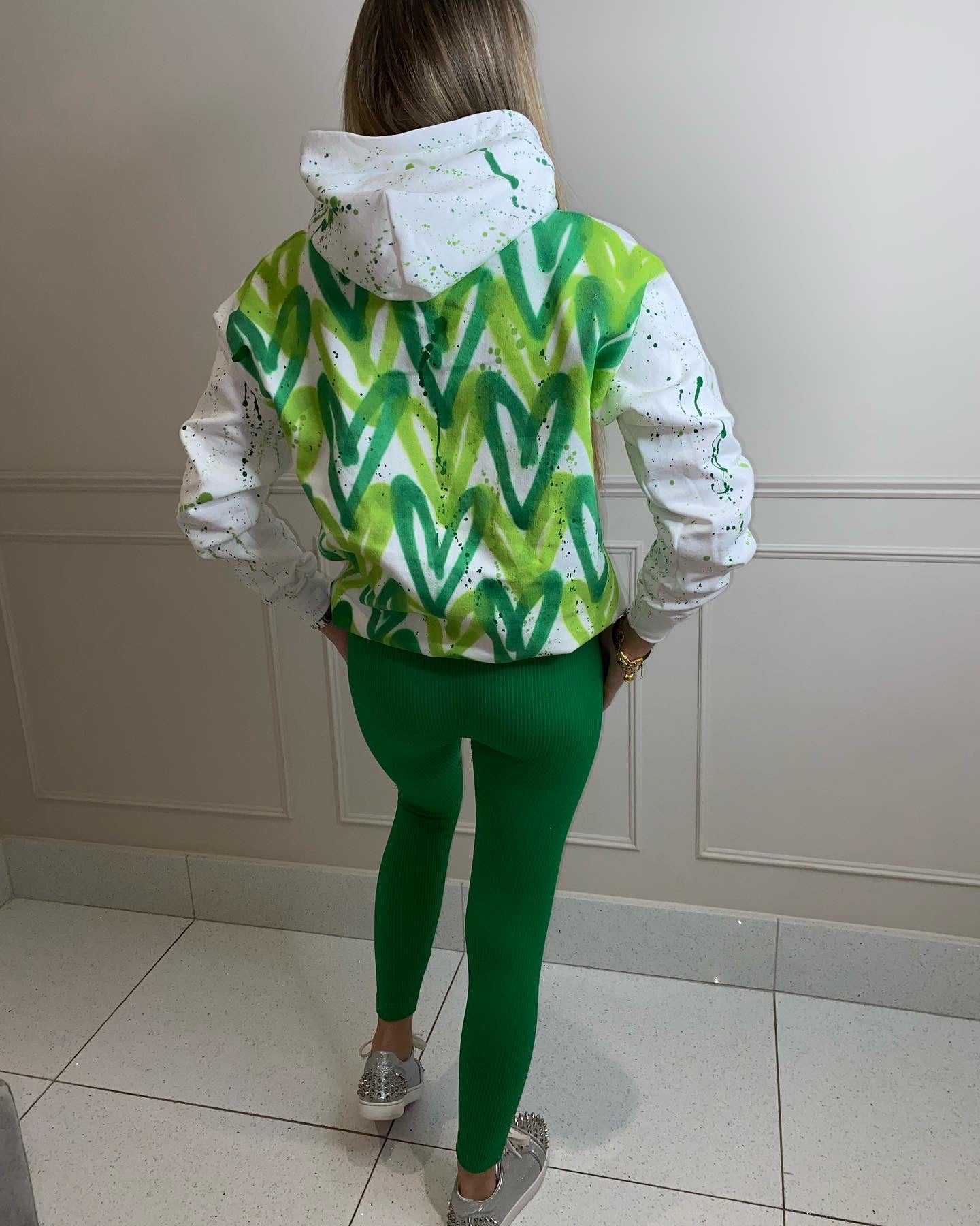 Green heart legging set💚