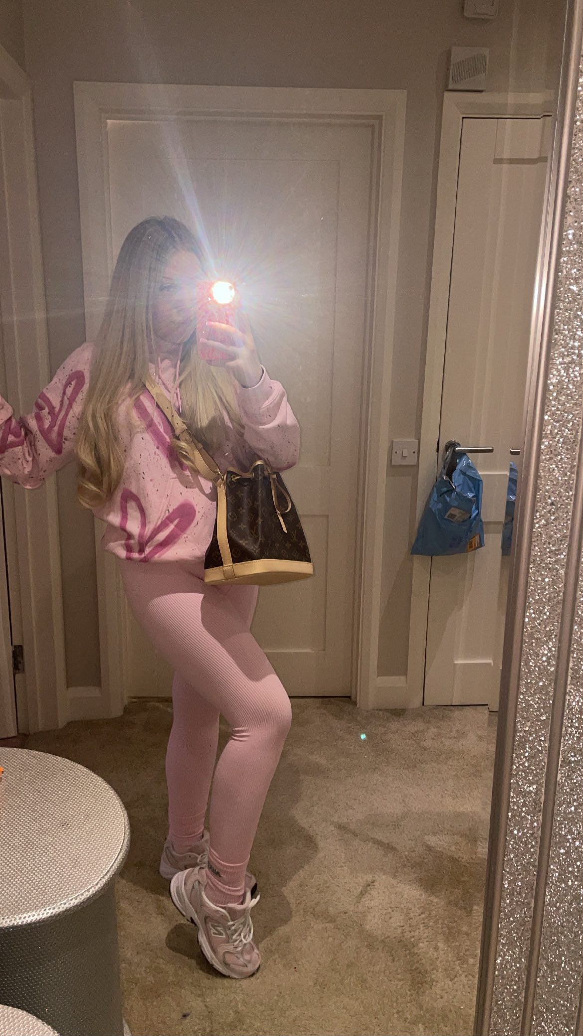 Pink&purple legging setππ