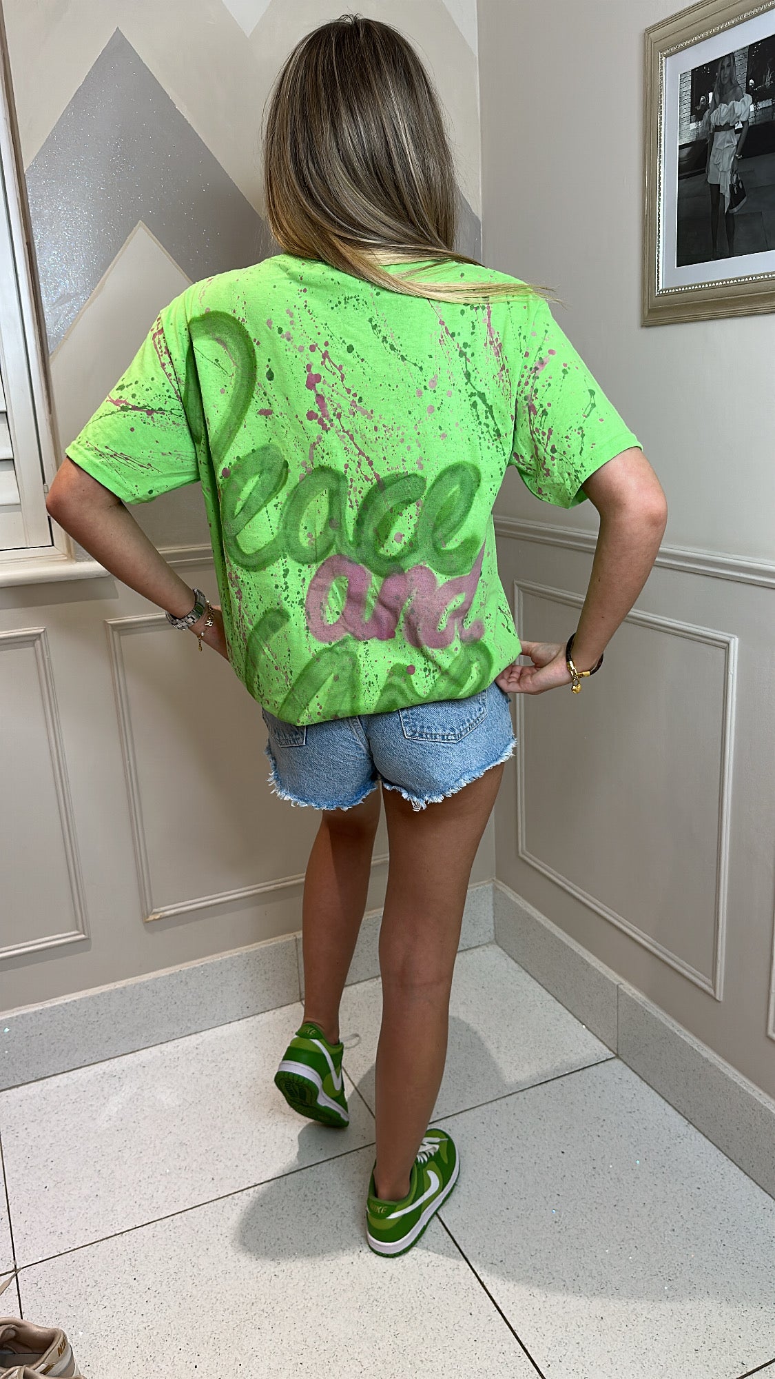 Green peace&love T-shirt๐๐ซ๐