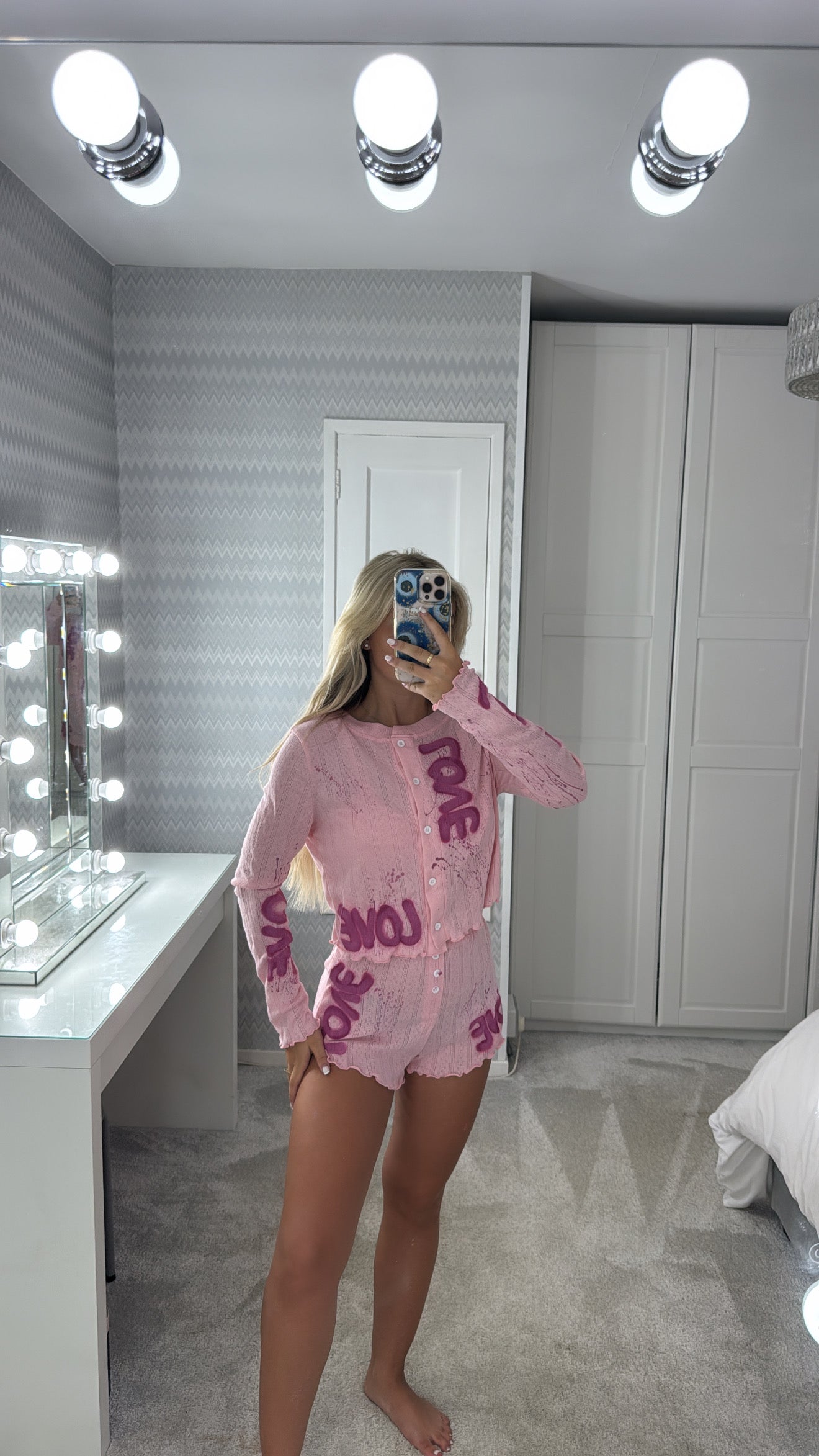 3 piece love pyjama set💕