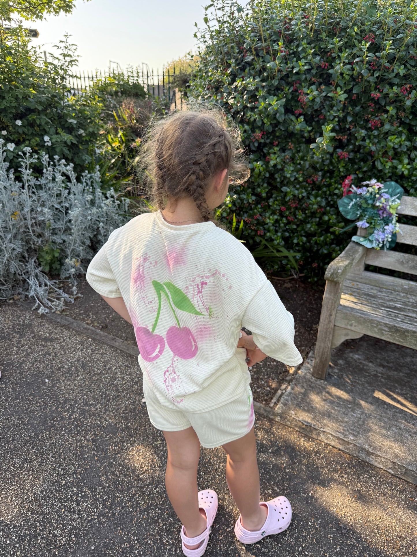 Kids cherry short set🩷🫶🏽🍒
