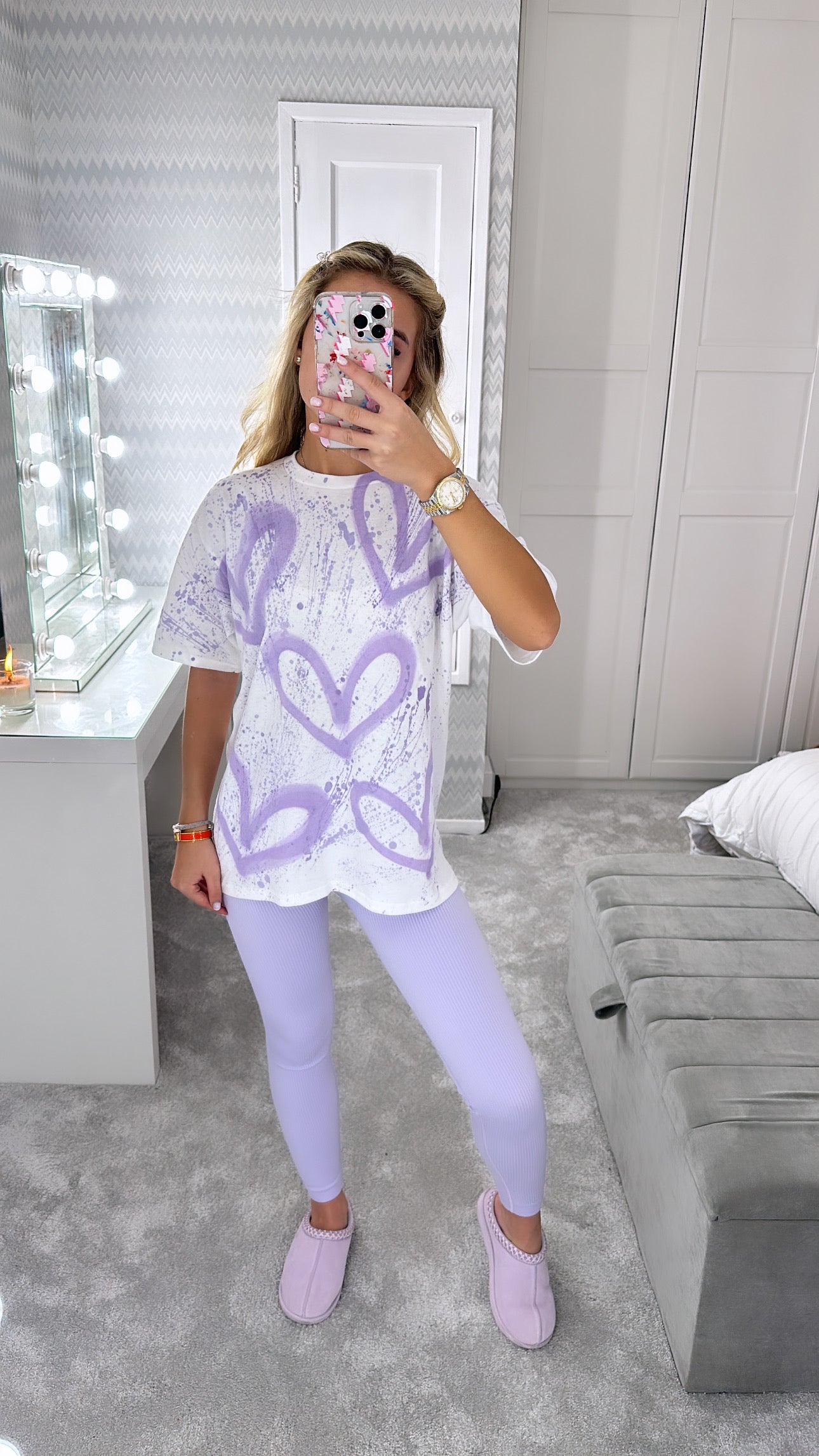 Purple heart leggings☮️💜