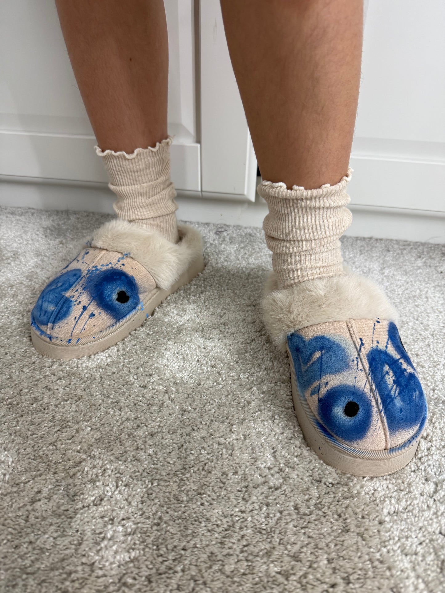 Kids Evil eye slippers🧿💙🩵