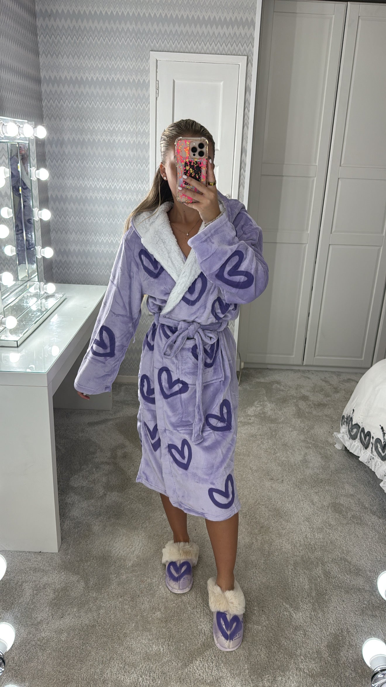 Purple heart dressing gown💜