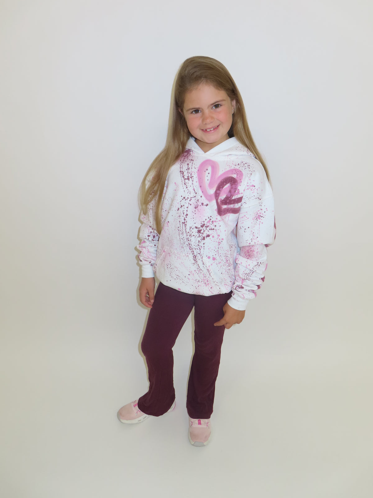 Burgundy&pink hoodie 💗✨