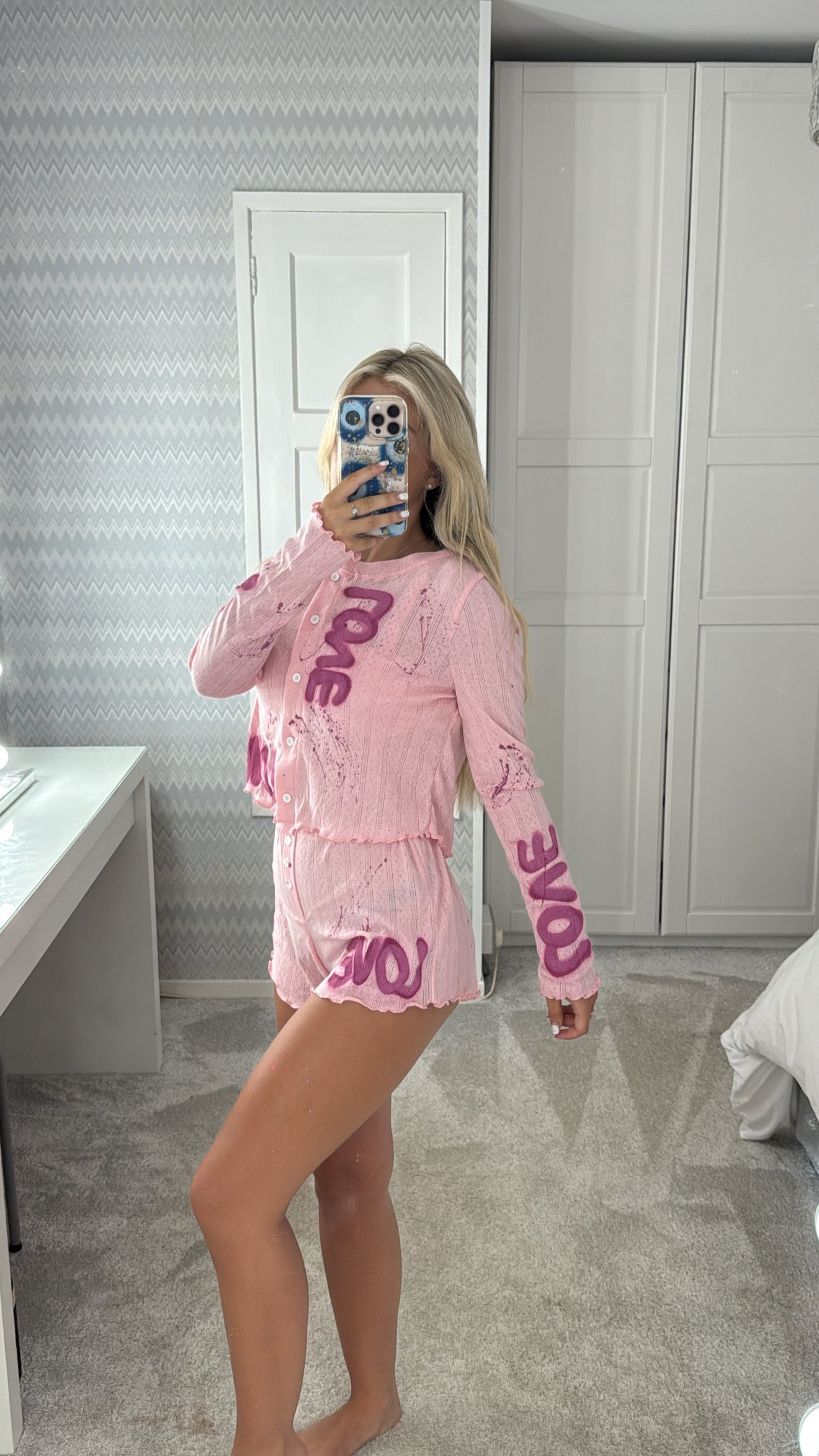 3 piece love pyjama set💕