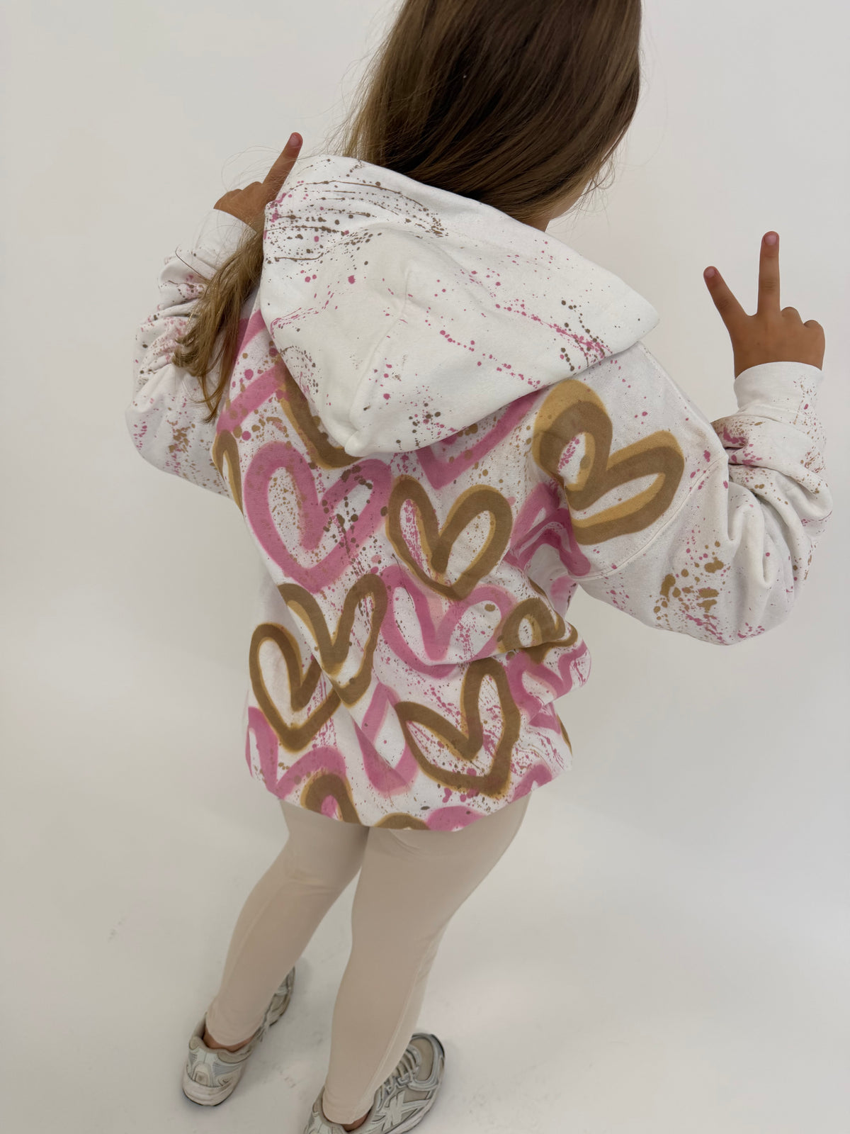 Pink&beige kids legging set💗🍦