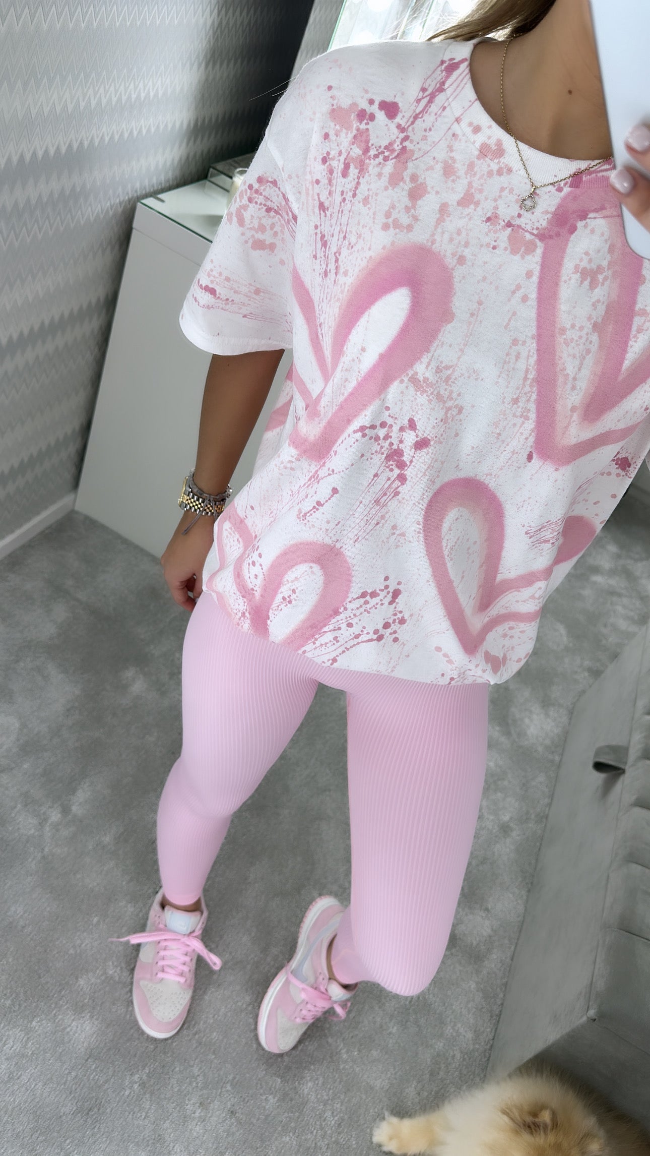 Baby pink leggings set💗🪩✌🏼