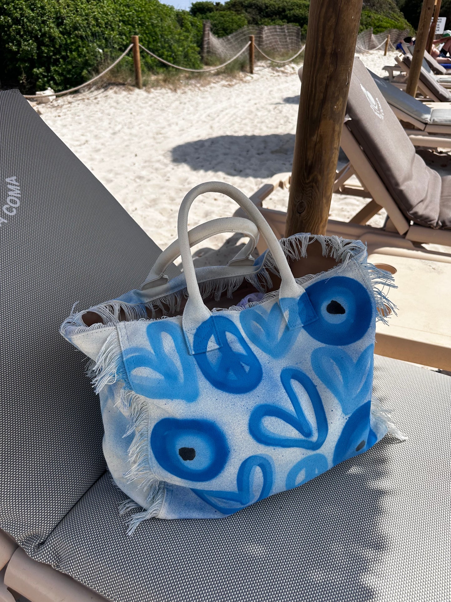 Evil eye beach bag🧿💙🩵