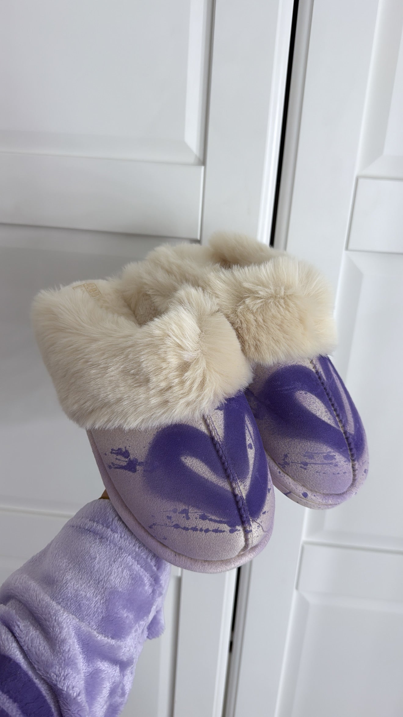 Purple slippers