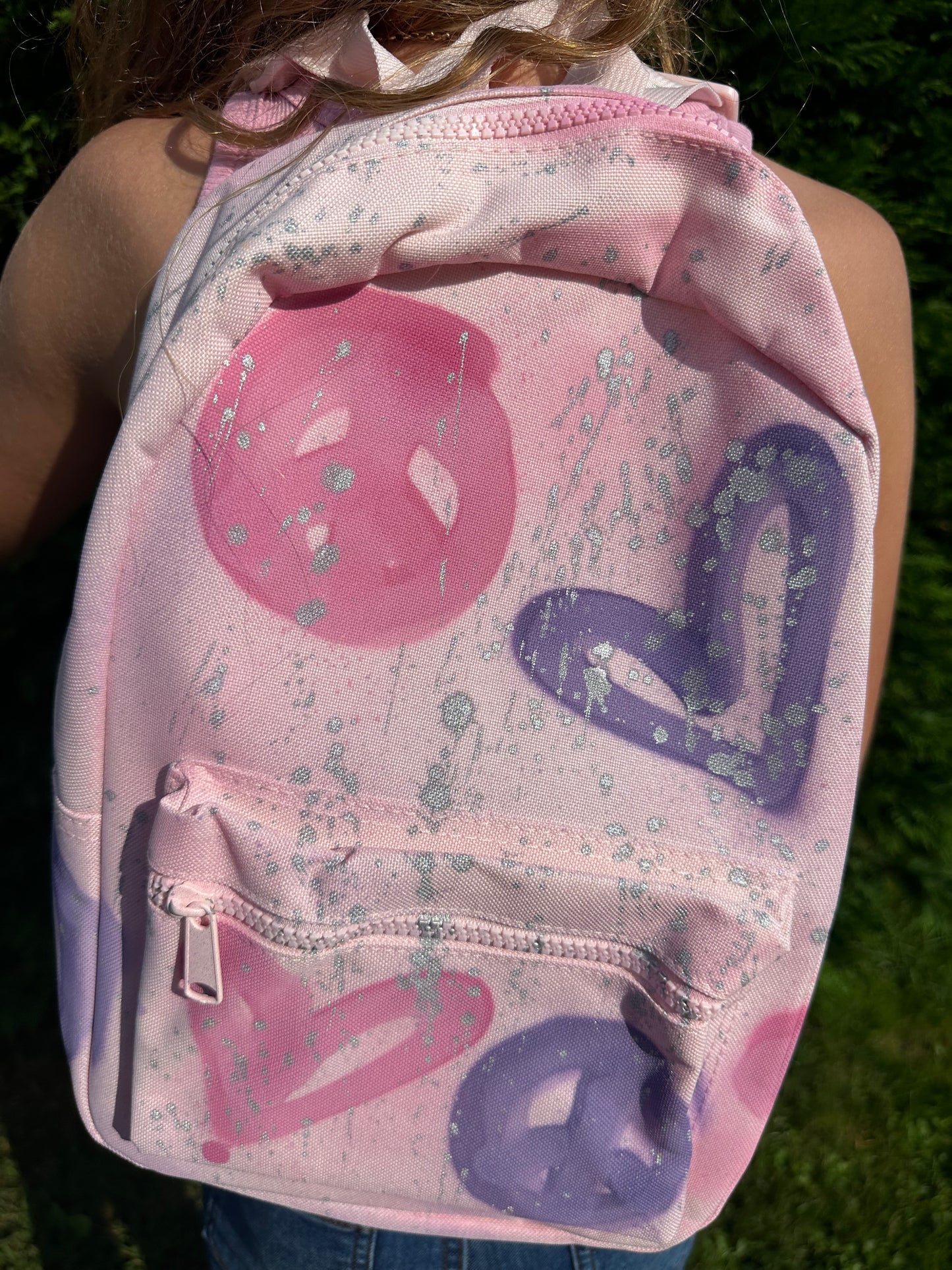 Pink&purple backpack🩷☮️✌🏼