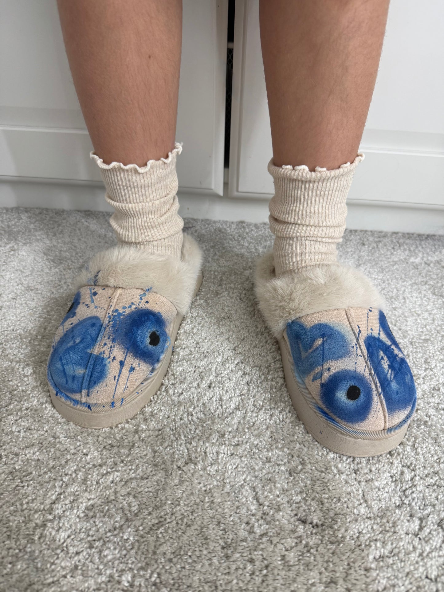 Kids Evil eye slippers🧿💙🩵