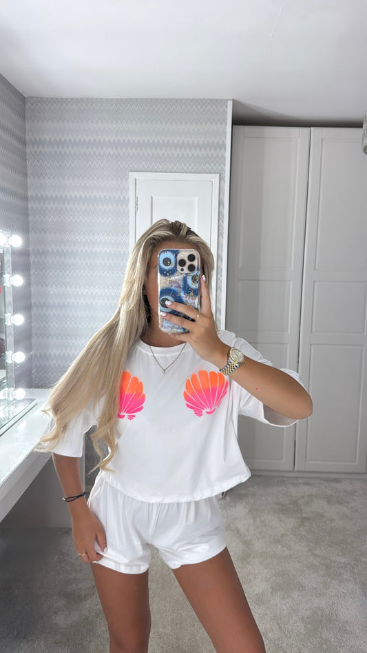 Neon shell lounge set🐚