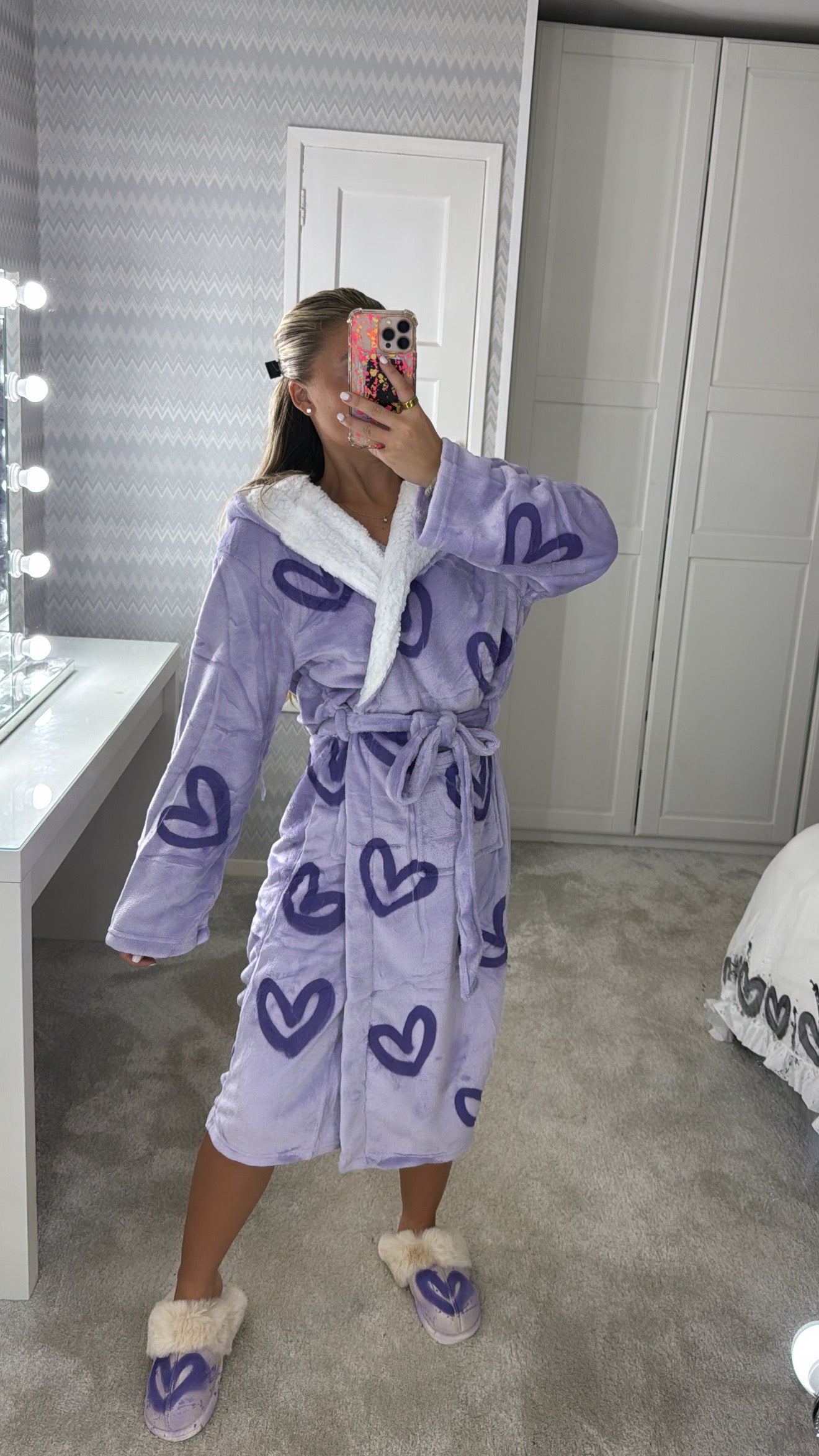 Purple heart dressing gown💜