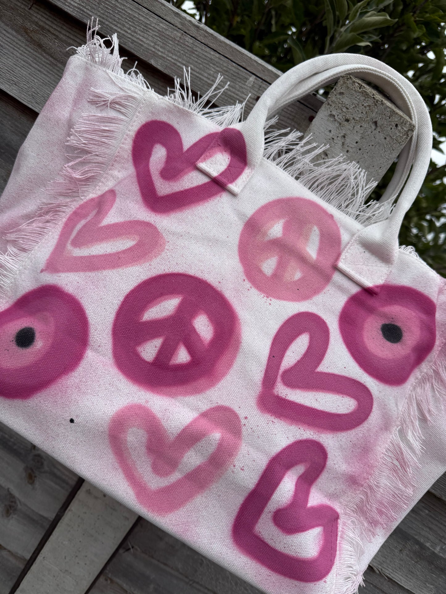 Pink evil eye beach bag💕