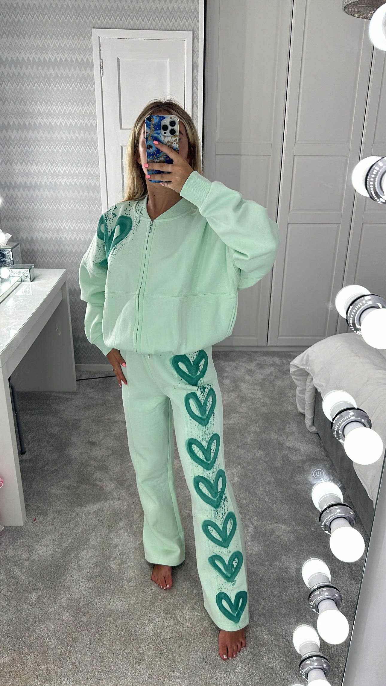 Mint heart tracksuit💚🌴