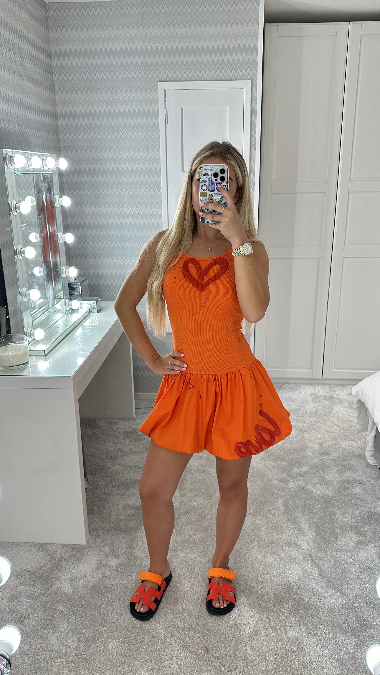 Orange summer dress🧡