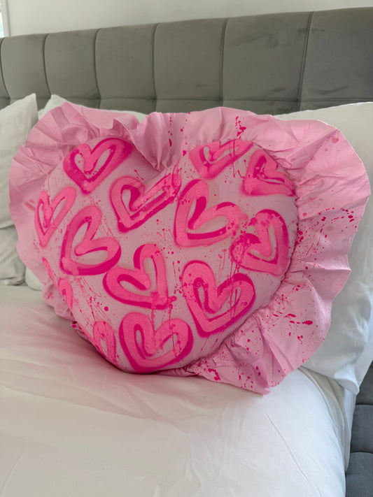 Heart shaped pillow