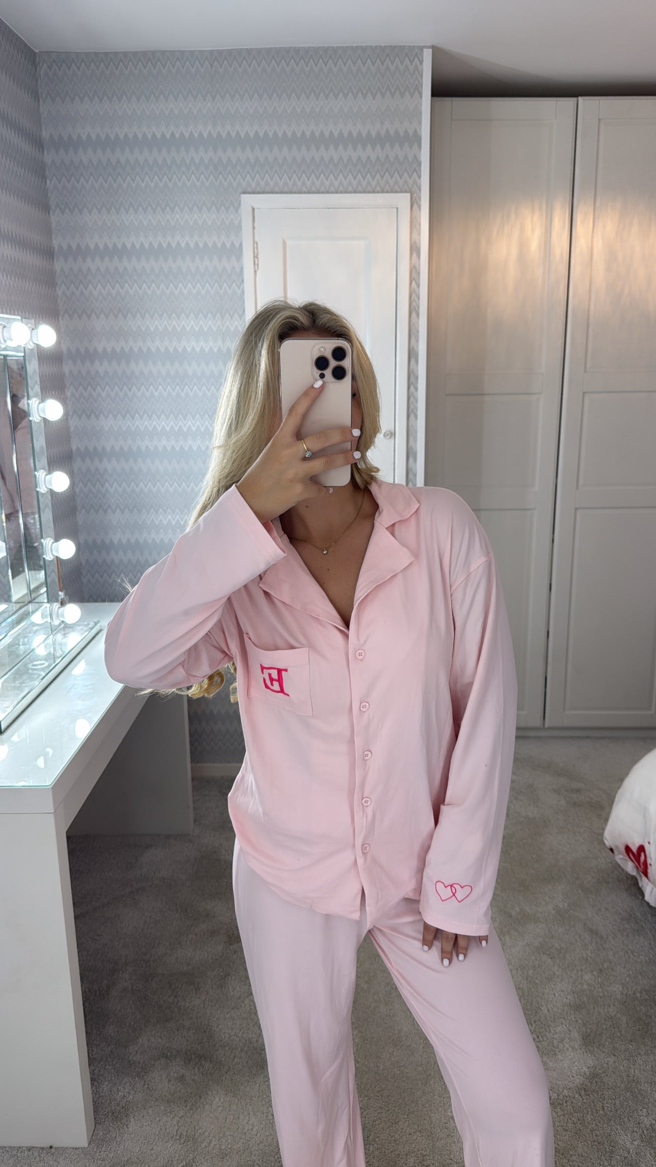 Hot pink initial pyjamas 💕