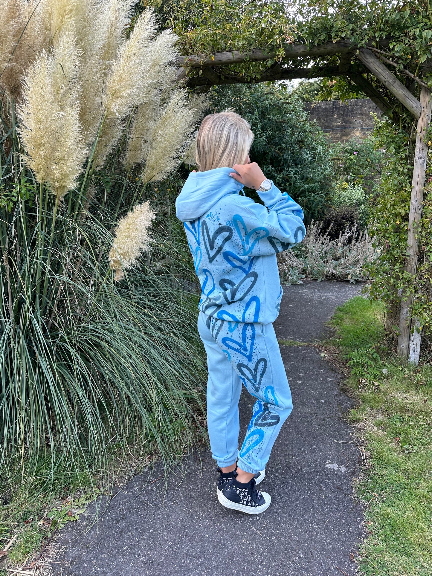 Blue heart tracksuit