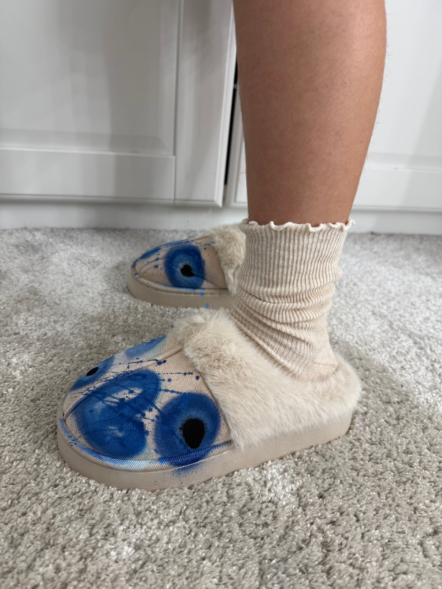 Kids Evil eye slippers🧿💙🩵