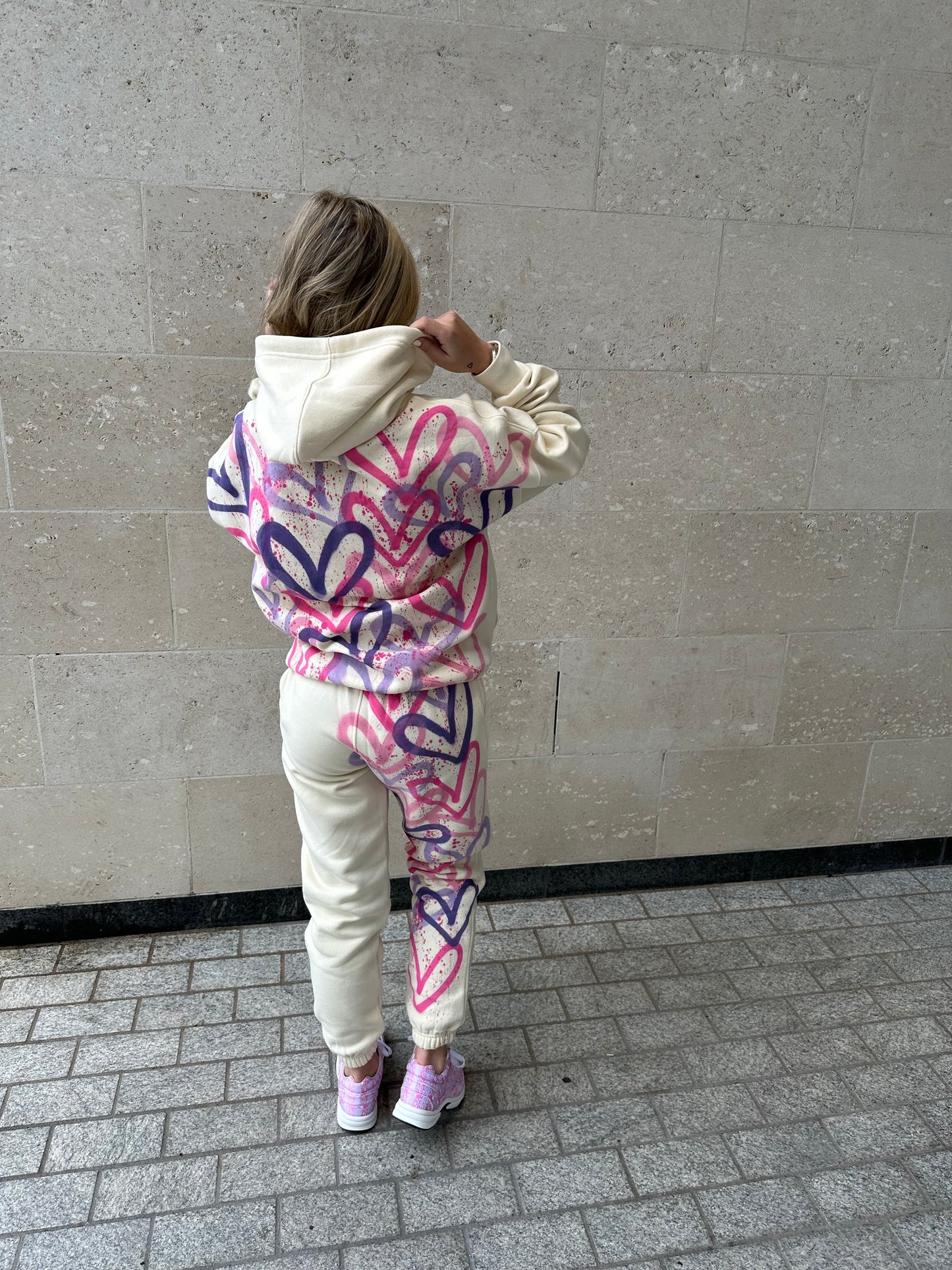 Pink&purple heart tracksuit💗💜💗