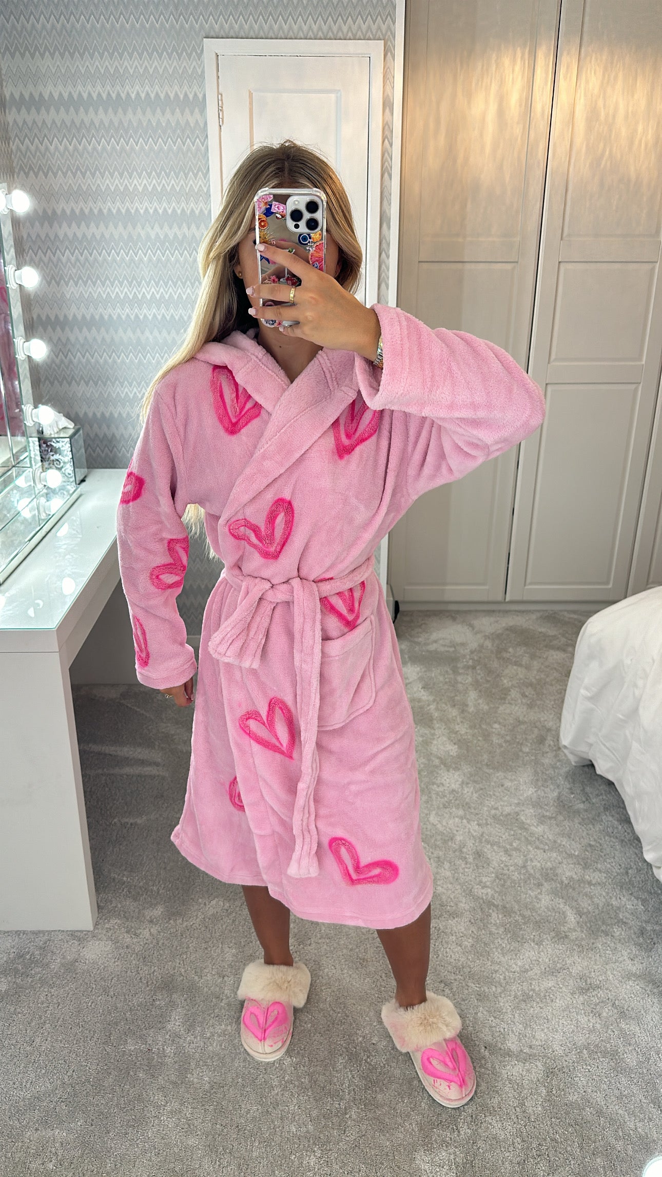 Pink heart dressing gown🩷✌🏼