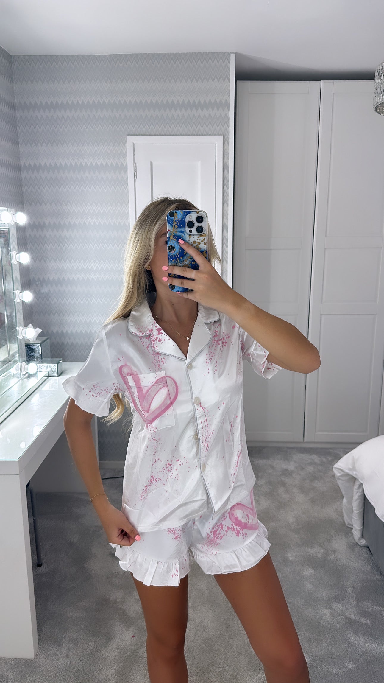 Baby pink heart pyjamas🩷