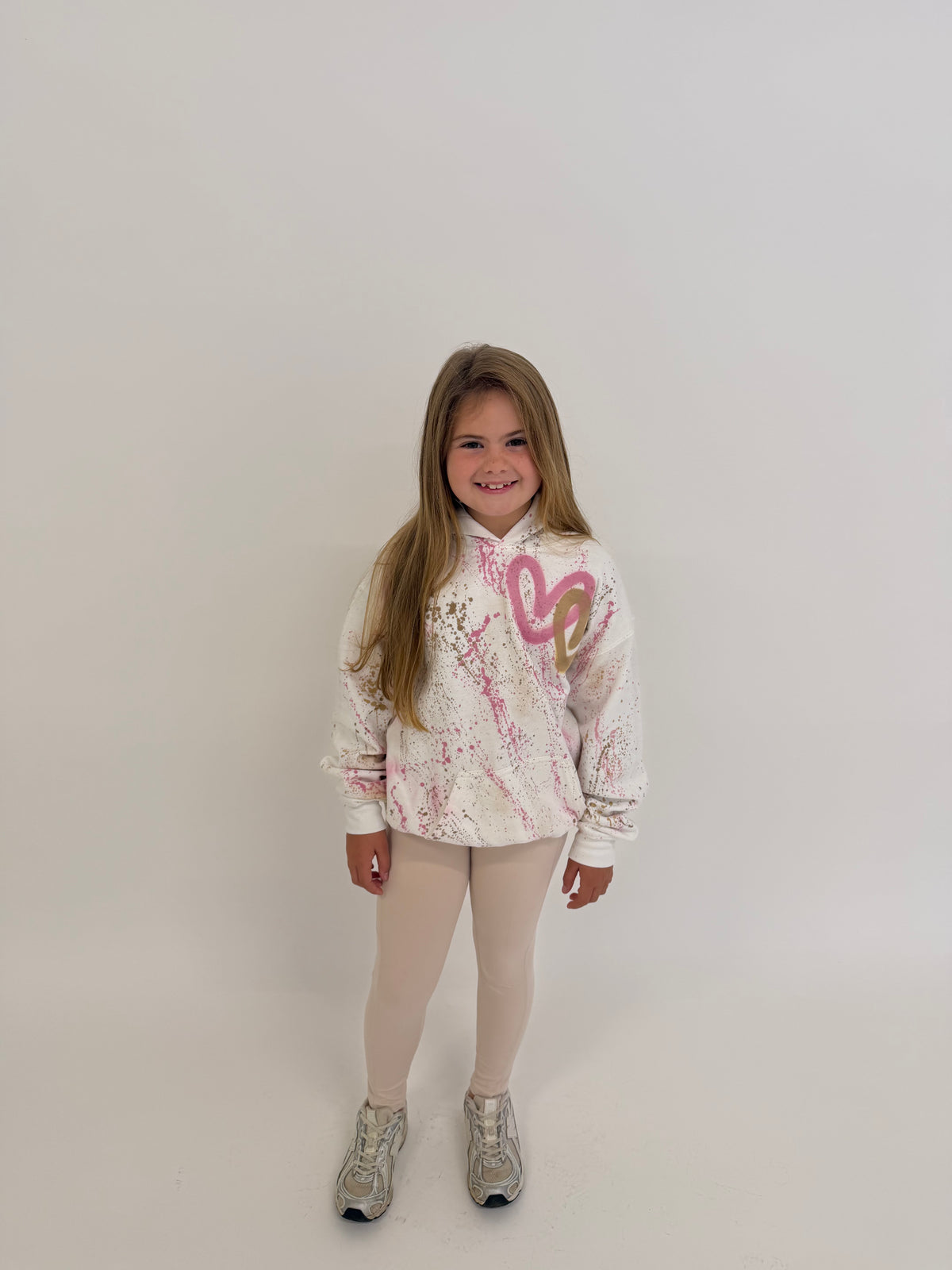 Pink&beige kids legging set💗🍦