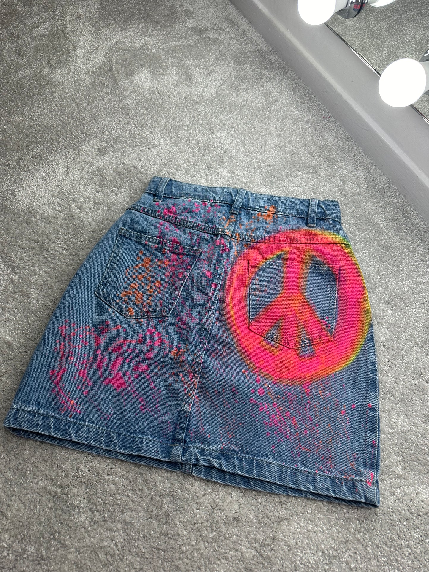 Neon Peace Skirt☮️