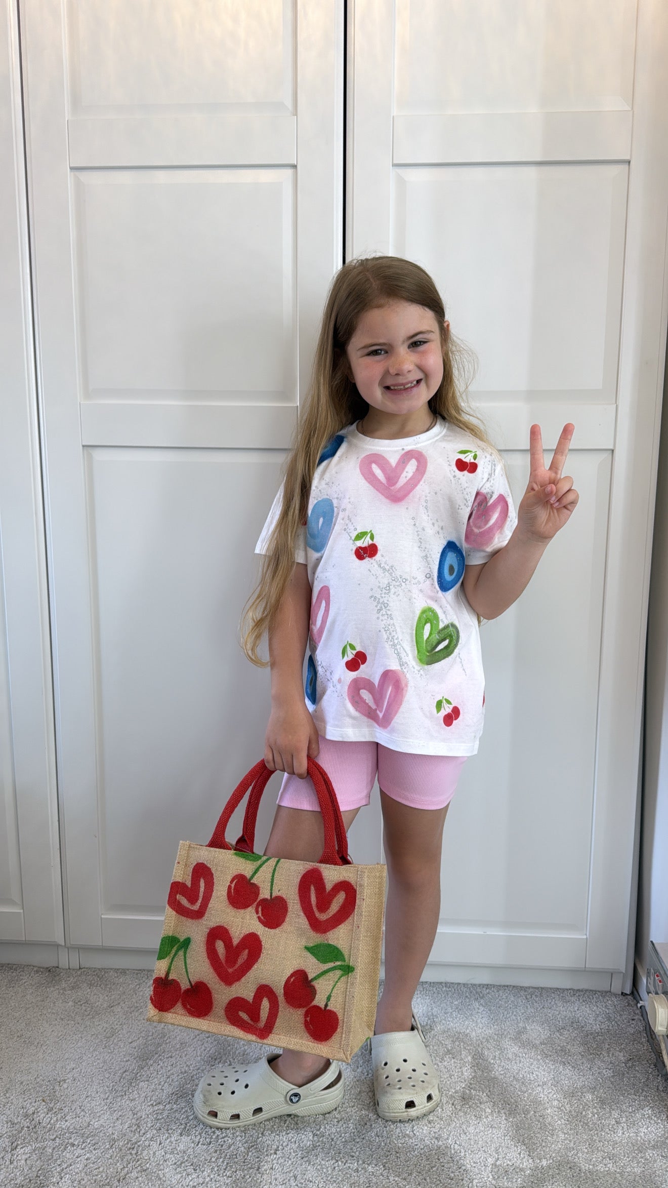 Kids crazy cycling set🍒🧿🩷