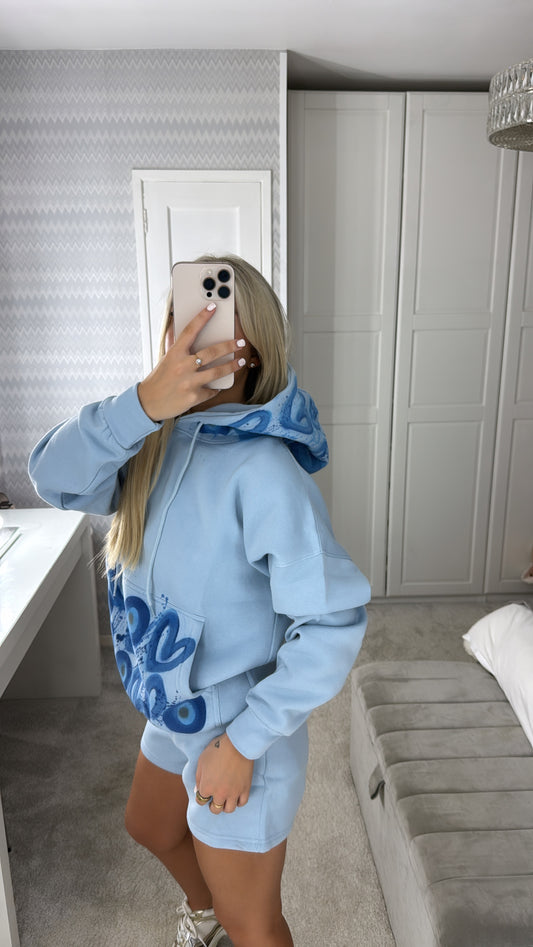 Evil eye short set💙🧿🩵