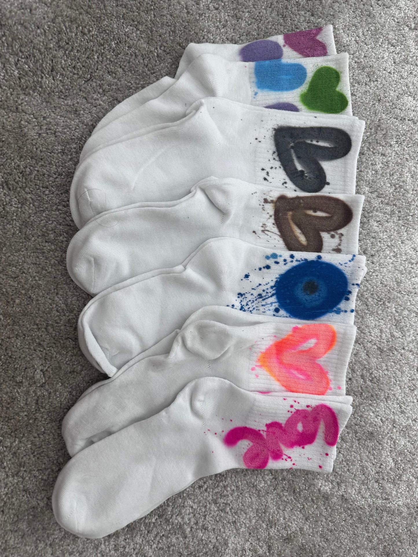 Sprayed socks🧿🌴🥥